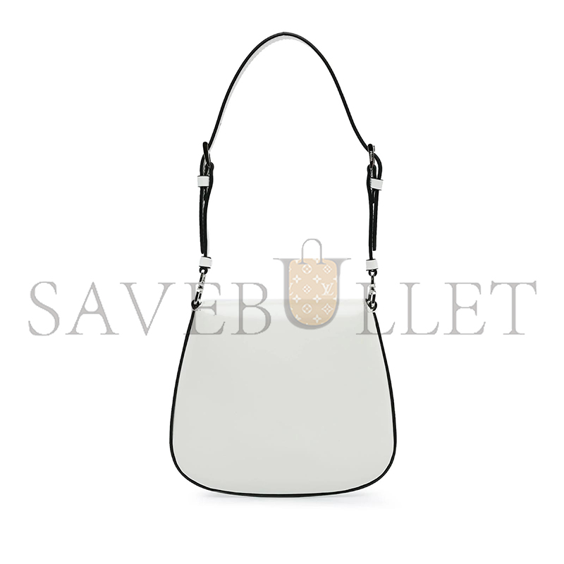 Pra*a white Pra*a mini spazzolato cleo crossbody bag 1bh188 (17*14.5*3cm)